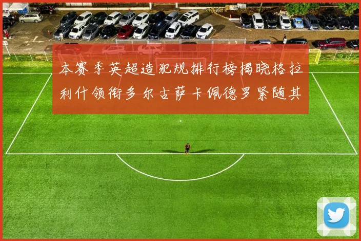 本赛季英超造犯规排行榜揭晓格拉利什领衔多尔古萨卡佩德罗紧随其后